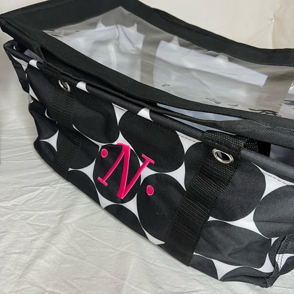 Thirty One - Lot Of 6 - 2 medium utility totes + 2 tops & 1 zipper & 1 cosmetic - Picture 5 of 12